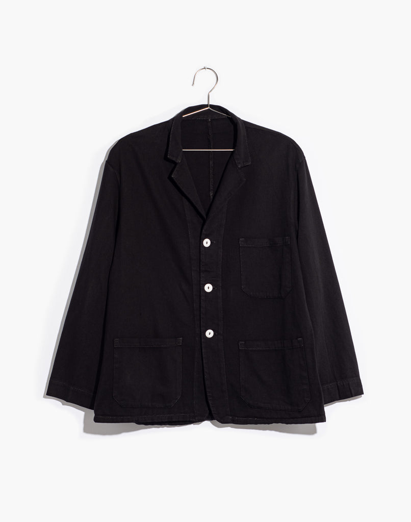 Vintage Black Overdye Classic Chore Jacket